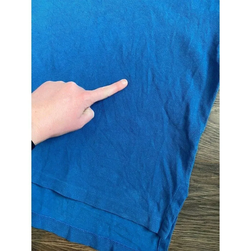Mens Polo by Ralph Lauren short sleeve blue polo 100% cotton size L